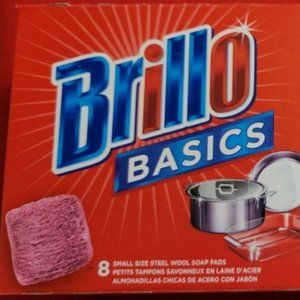 Scrub Pads Brillo Basics Steel Wool Soap Lot of 2